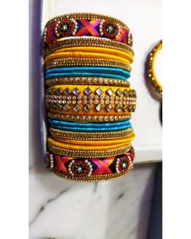 Bangle Set - Blue and Yellow Bangle Set - Blue and Yellow